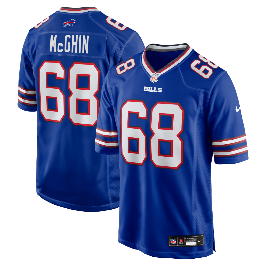 Buffalo Bills Garrett McGhin Nike Royal Team Game Jersey