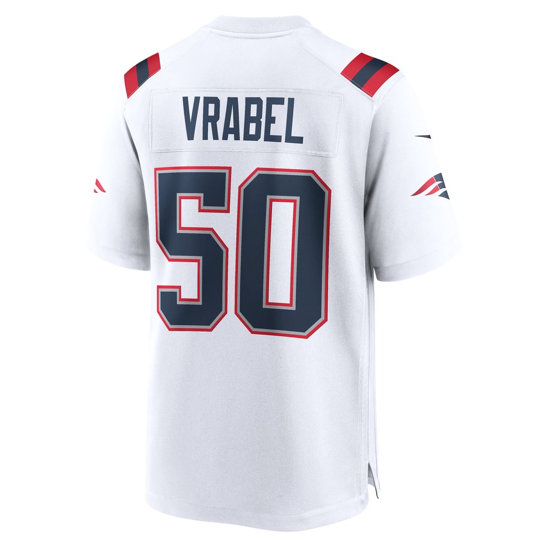 New England Patriots Mike Vrabel Nike Navy Game Retired Player Jersey
