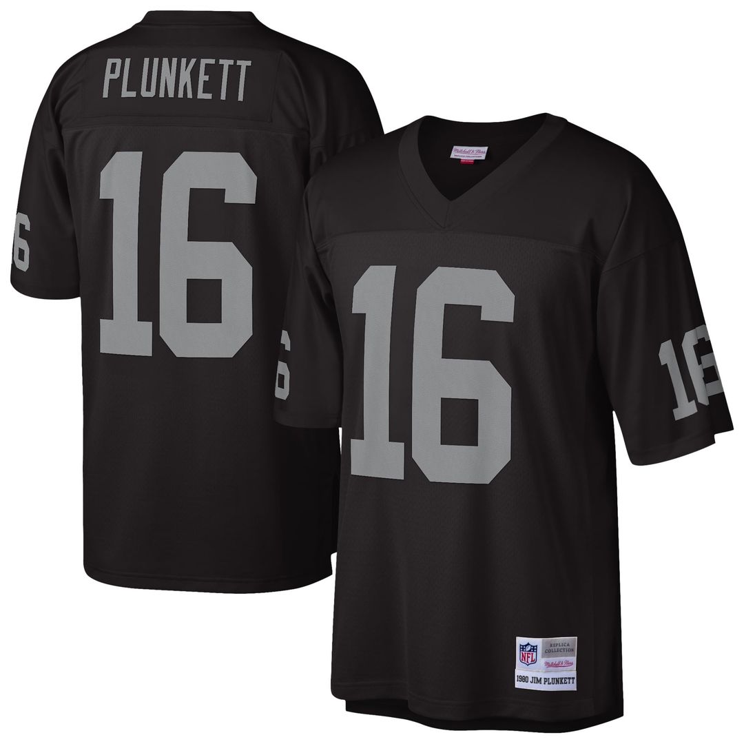 Oakland Raiders Jim Plunkett Mitchell & Ness Black 1980 Legacy Replica Jersey