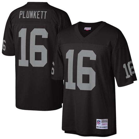 Oakland Raiders Jim Plunkett Mitchell & Ness Black 1980 Legacy Replica Jersey