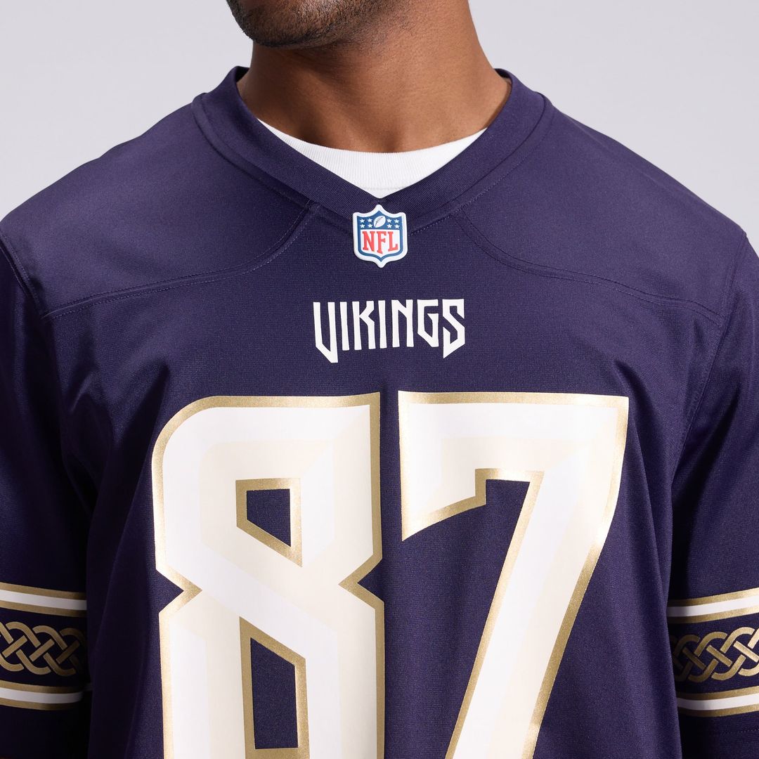 Minnesota Vikings T.J. Hockenson Nike Purple 2026 Rivalries Collection Game Jersey
