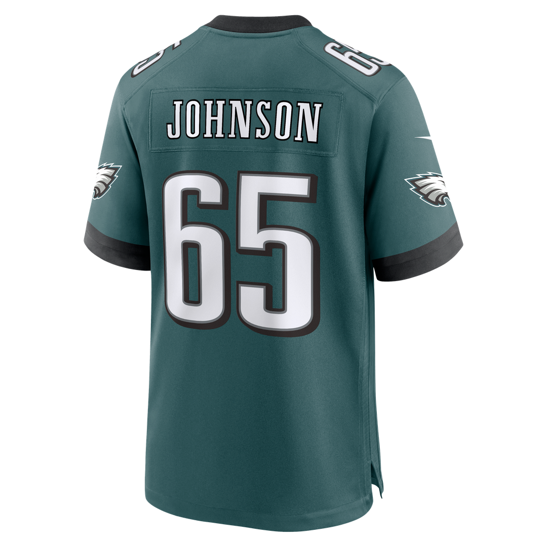 Philadelphia Eagles Lane Johnson Nike Midnight Green Team Game Jersey
