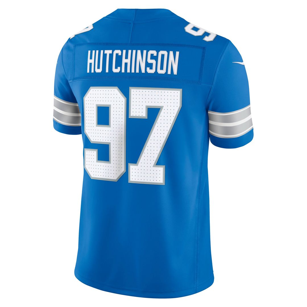 Detroit Lions Aidan Hutchinson Nike White Vapor F.U.S.E. Stitched Limited Jersey