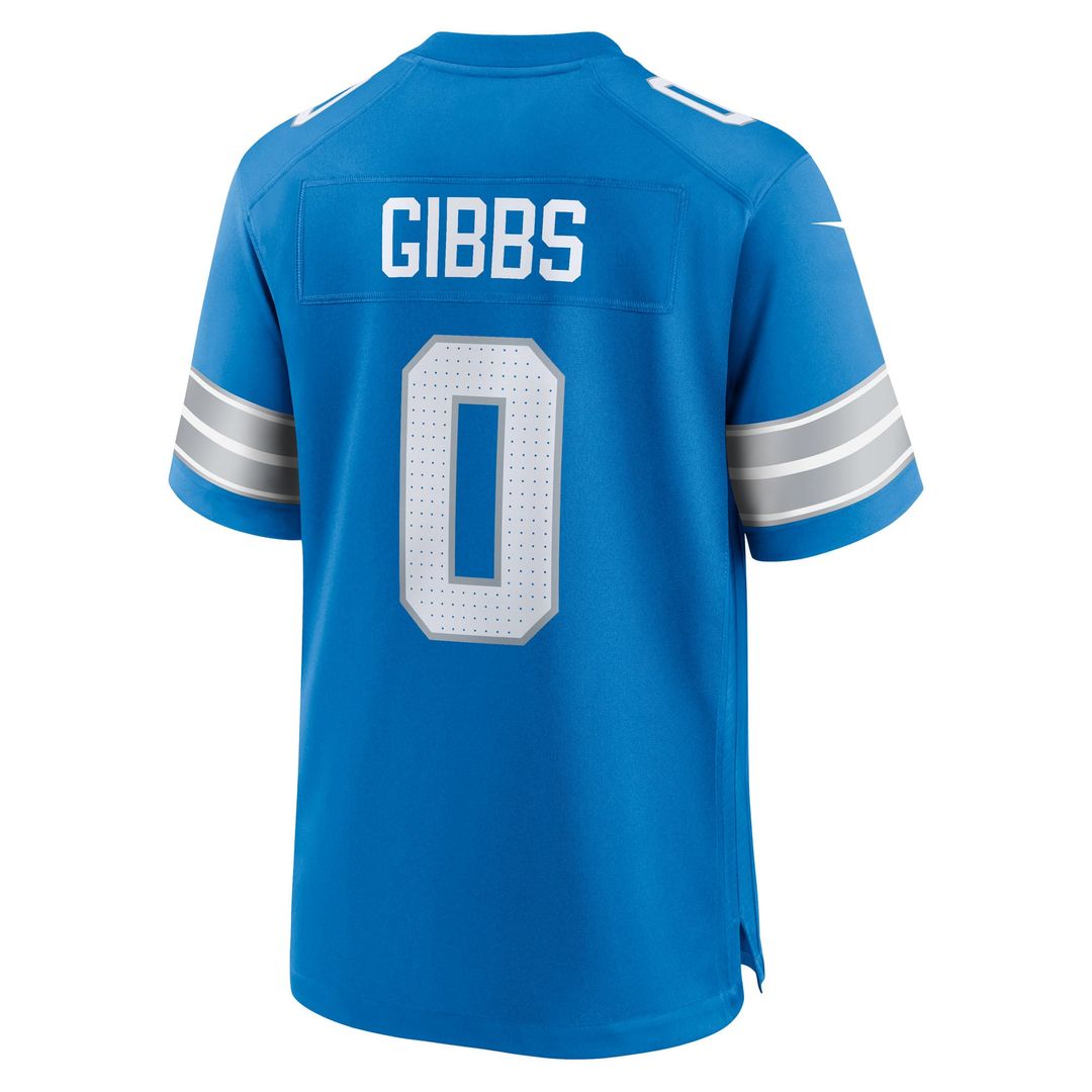 Detroit Lions Jahmyr Gibbs Nike White Game Player Jersey