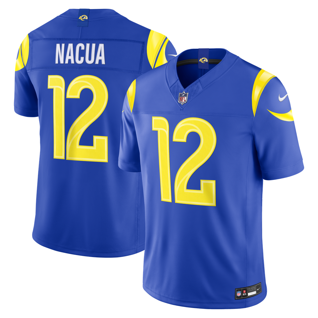 Los Angeles Rams Puka Nacua Nike White Vapor F.U.S.E. Stitched Limited Jersey