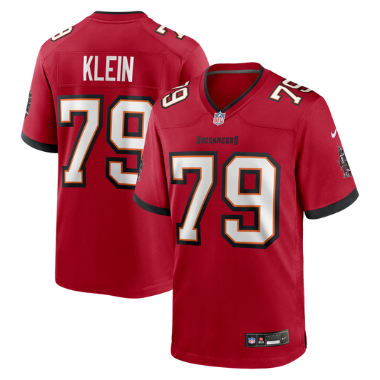 Tampa Bay Buccaneers Elijah Klein Nike Red Game Jersey
