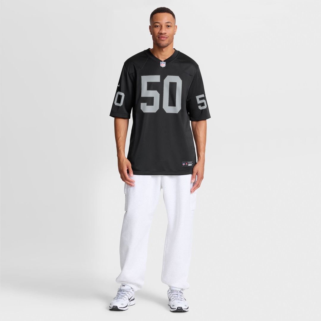 Las Vegas Raiders Segun Olubi Nike Black Team Game Jersey
