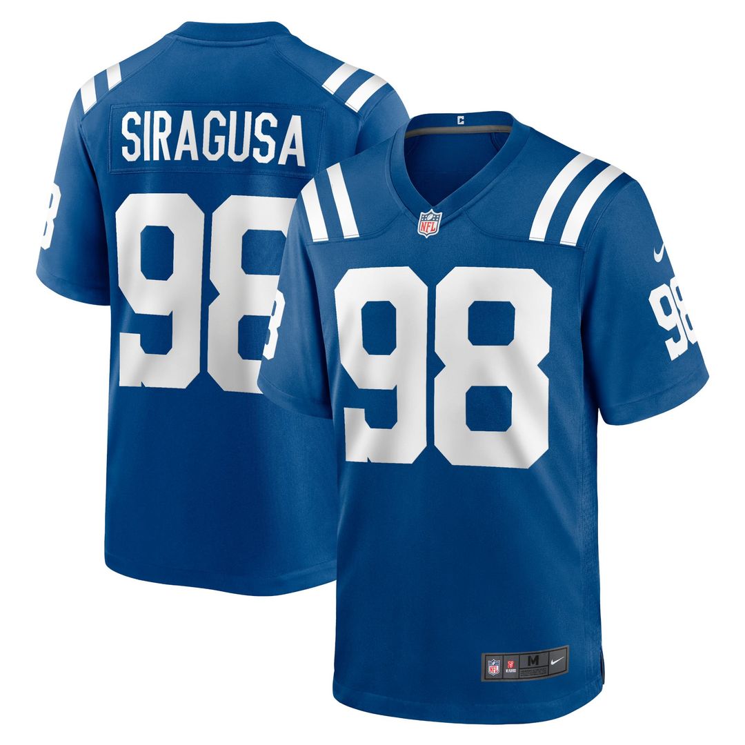 Indianapolis Colts Tony Siragusa Nike Blue Retired Player Alternate Game Jersey