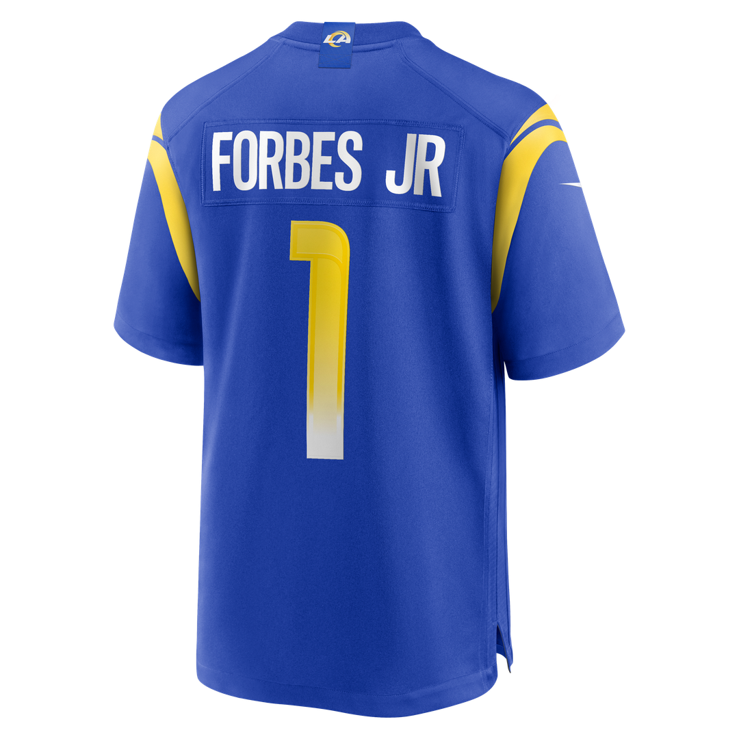 Los Angeles Rams Emmanuel Forbes Jr. Nike Royal Team Game Jersey