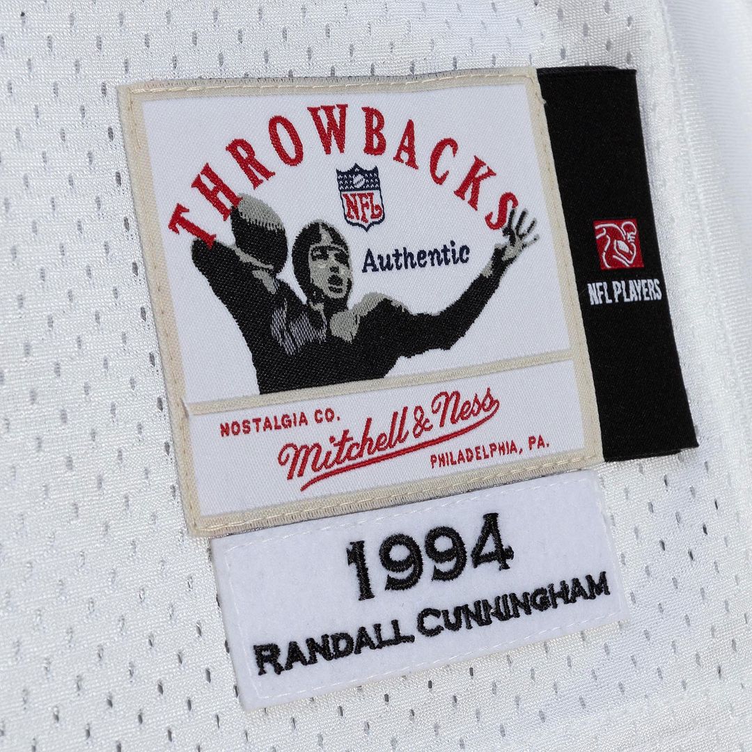 Philadelphia Eagles 1994 Randall Cunningham Mitchell & Ness White Authentic Throwback Retired Player Jersey