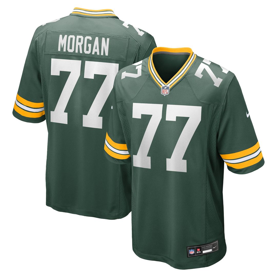 Green Bay Packers Jordan Morgan Nike Green Player Game Jersey