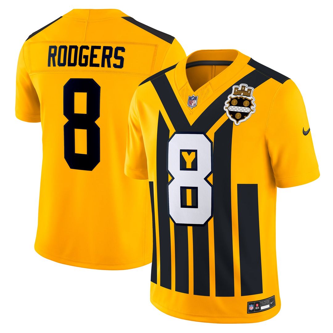 Pittsburgh Steelers Aaron Rodgers Nike Gold Alternate Vapor F.U.S.E. Limited Jersey