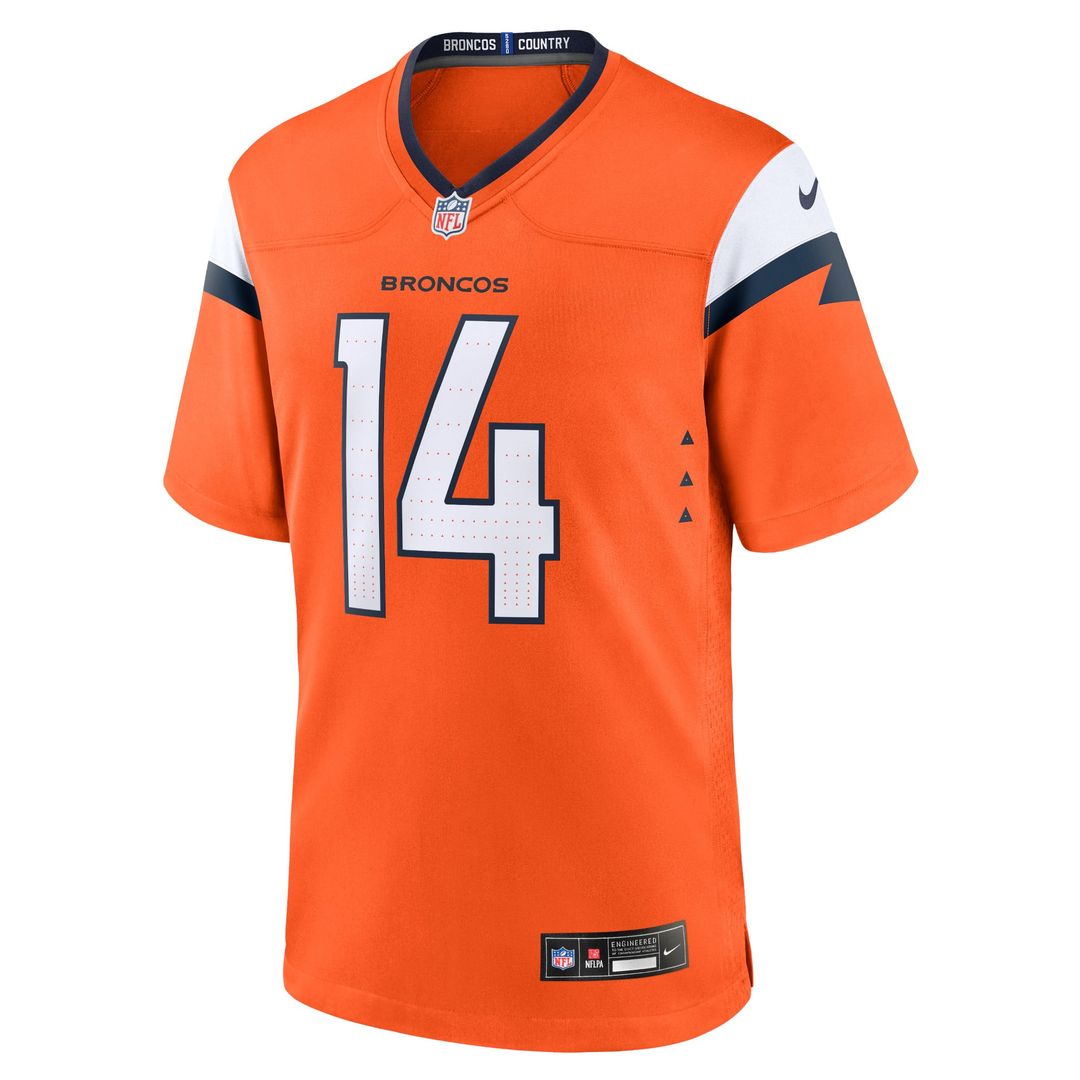 Denver Broncos Courtland Sutton Nike Orange Mile High Collection Game Jersey