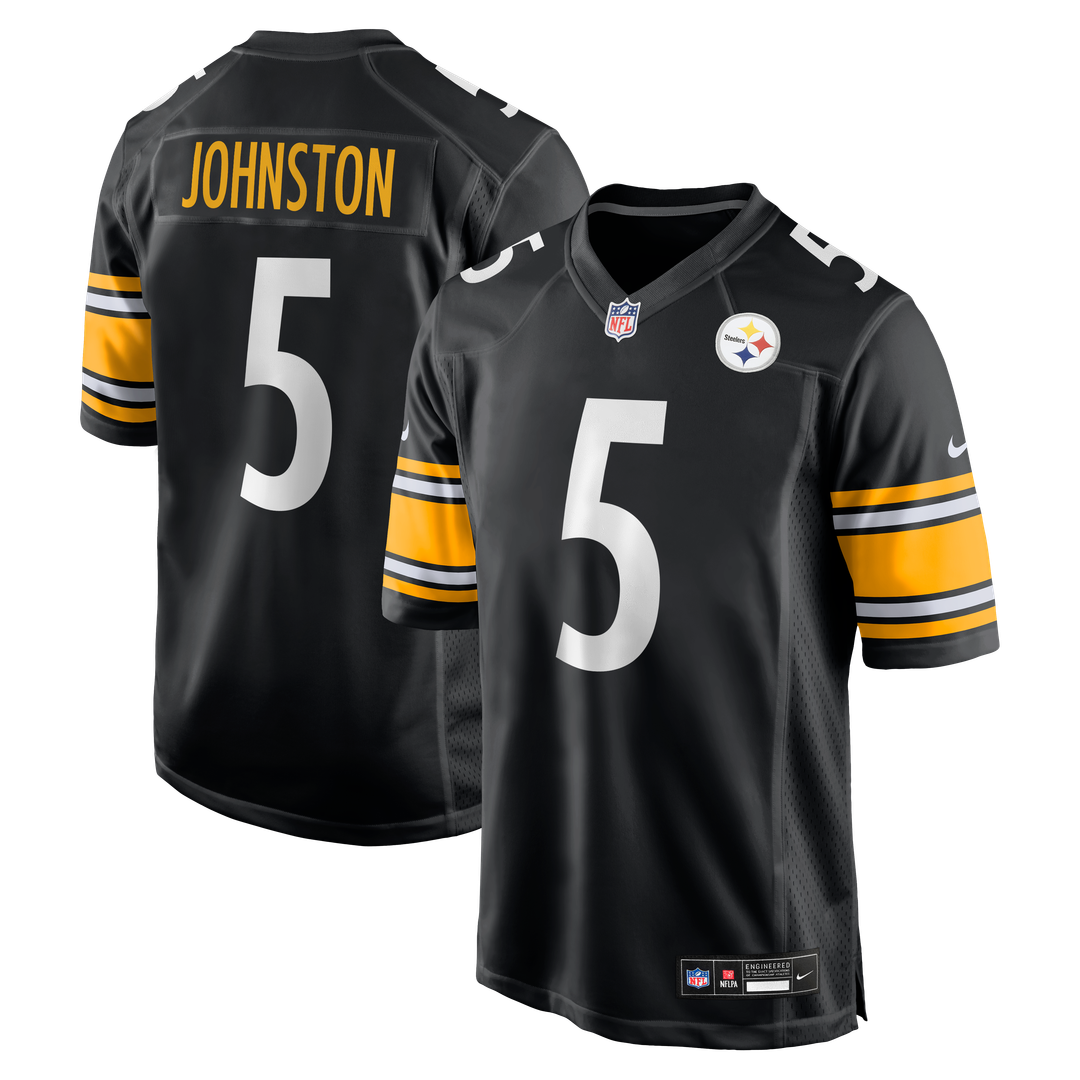 Pittsburgh Steelers Cameron Johnston Nike Black Game Jersey