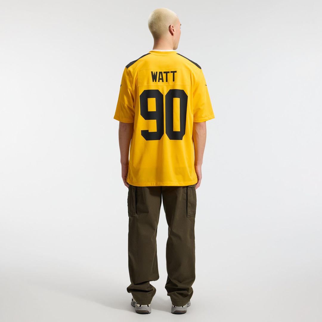 Pittsburgh Steelers T.J. Watt Nike Gold Alternate 1933 Throwback Game Jersey