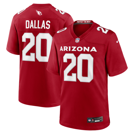 Arizona Cardinals DeeJay Dallas Nike Cardinal Team Game Jersey