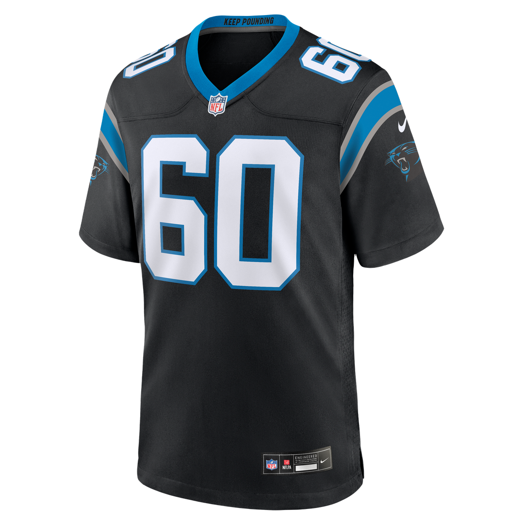 Carolina Panthers Nick Samac Nike Black Team Game Jersey