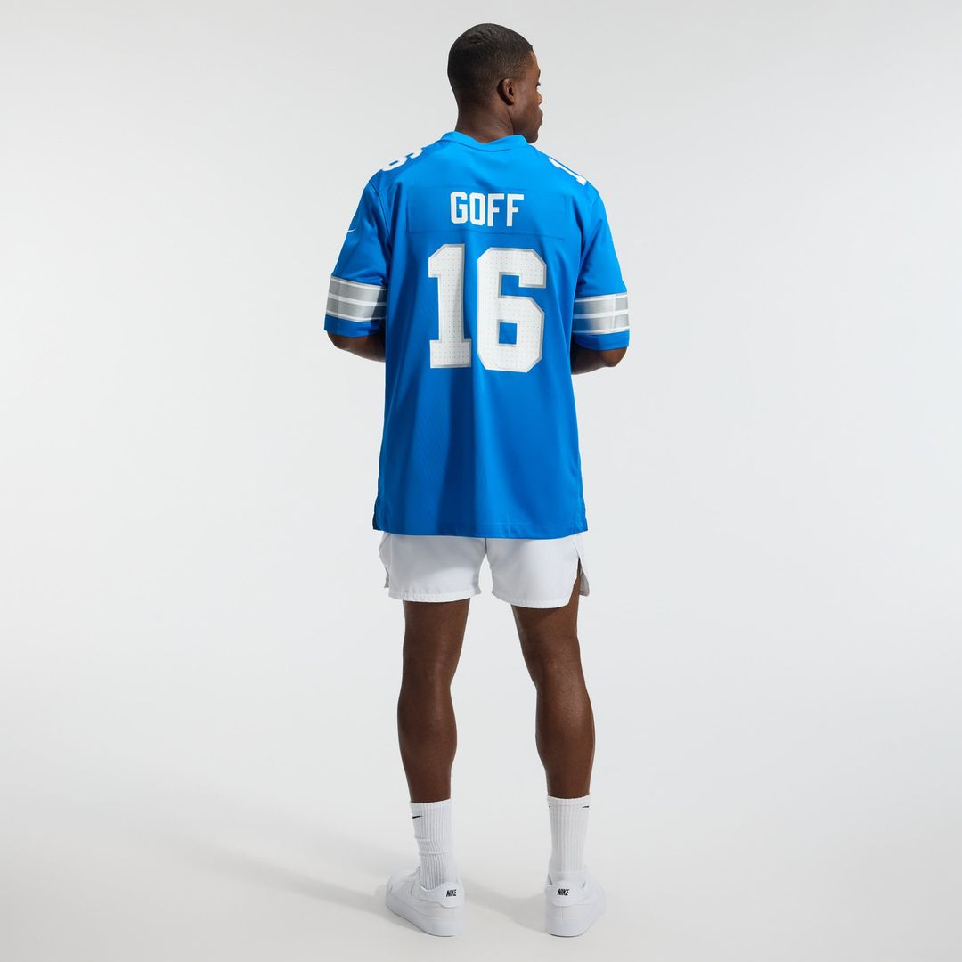 Detroit Lions Jared Goff Nike White Game Jersey
