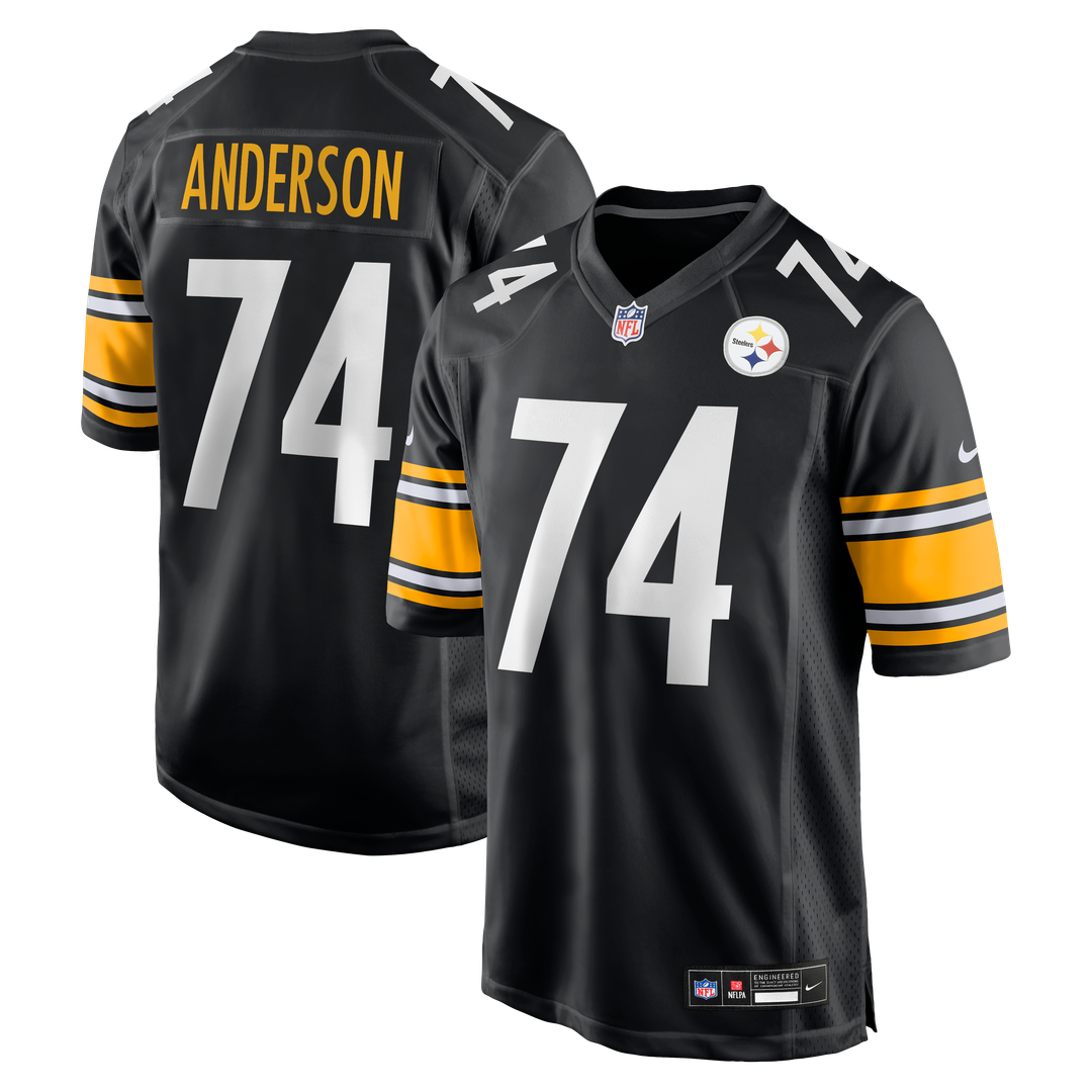 Pittsburgh Steelers Spencer Anderson Nike Black Game Jersey