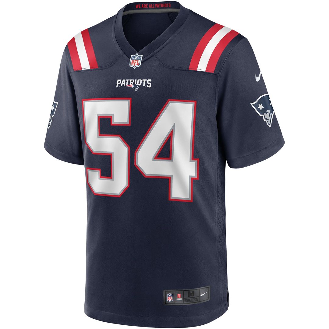 New England Patriots Tedy Bruschi Nike Navy Game Retired Player Jersey