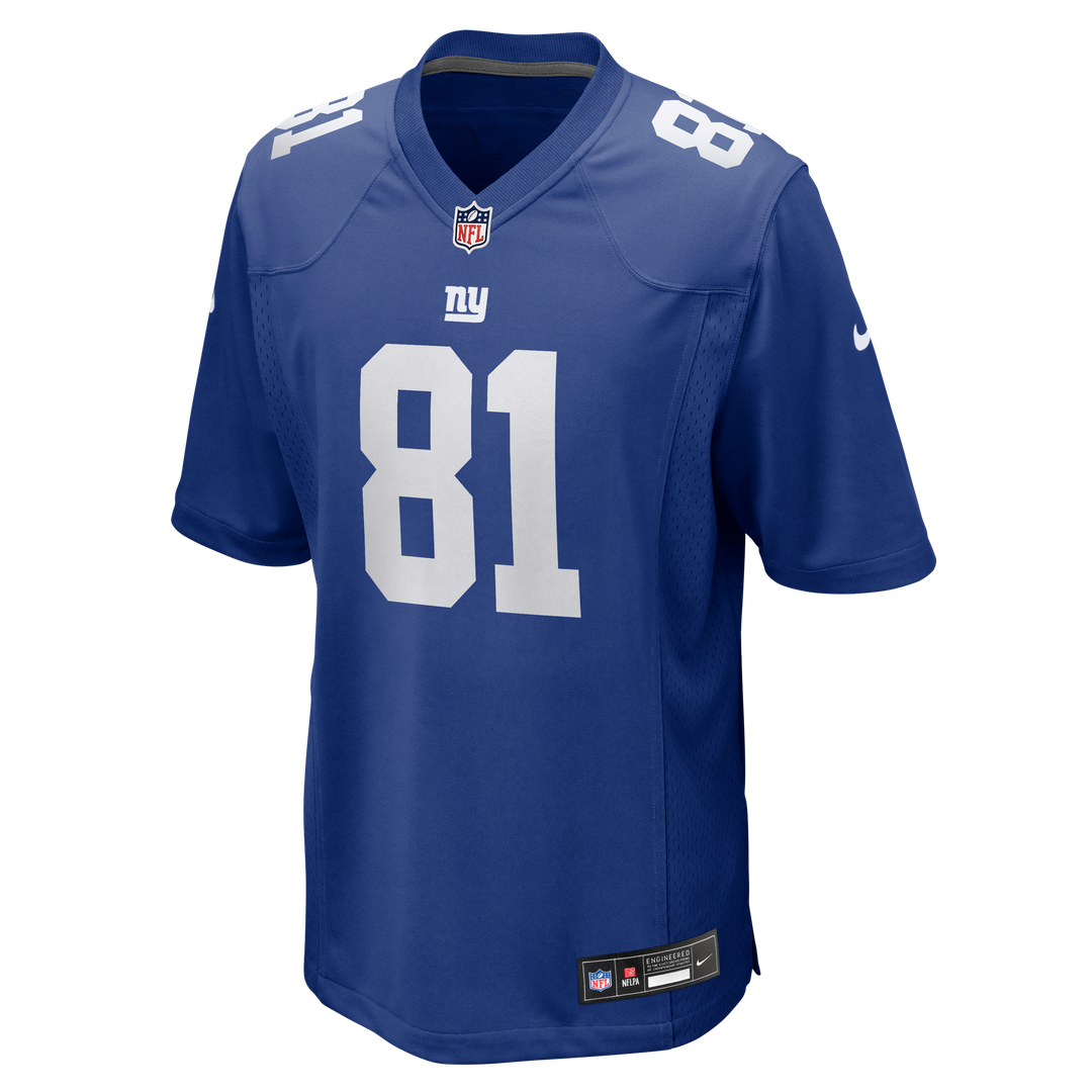 New York Giants Jalin Hyatt Nike Royal Team Game Jersey