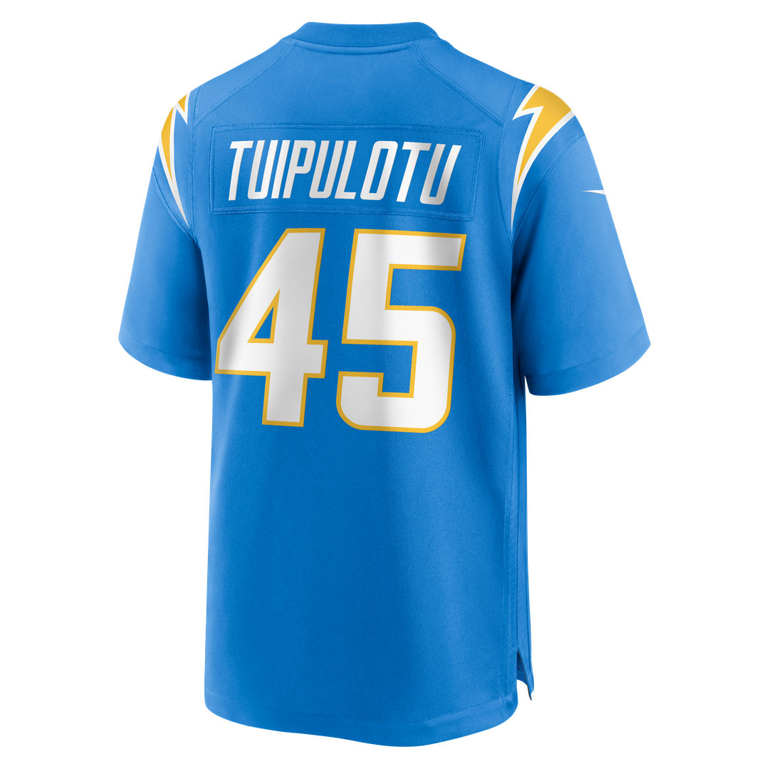 Los Angeles Chargers Tuli Tuipulotu Nike Powder Blue Team Game Jersey