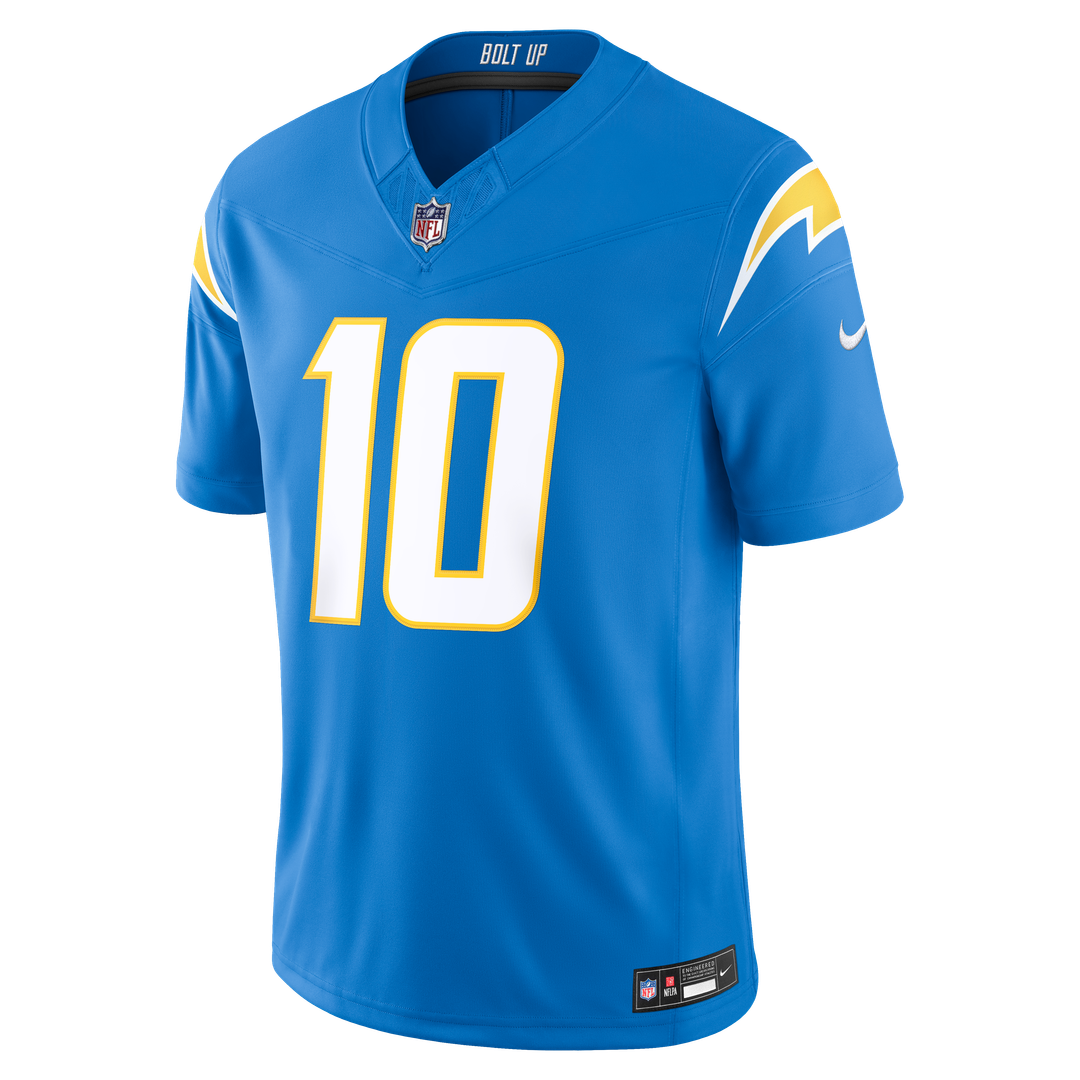 Los Angeles Chargers Justin Herbert Nike Navy Alternate Super Chargers Vapor F.U.S.E. Stitched Limited Jersey