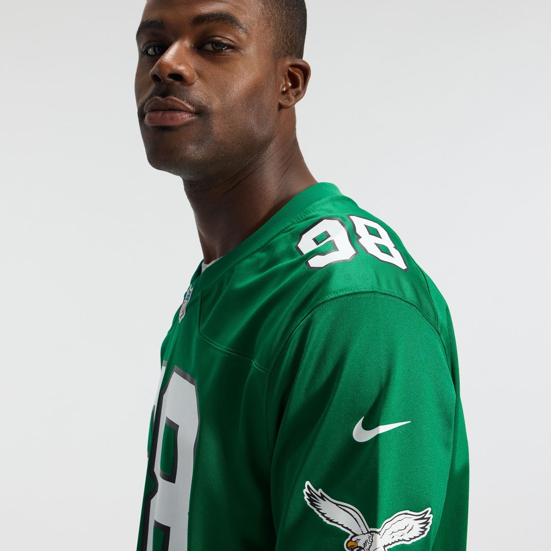 Philadelphia Eagles Jalen Carter Nike White Game Jersey