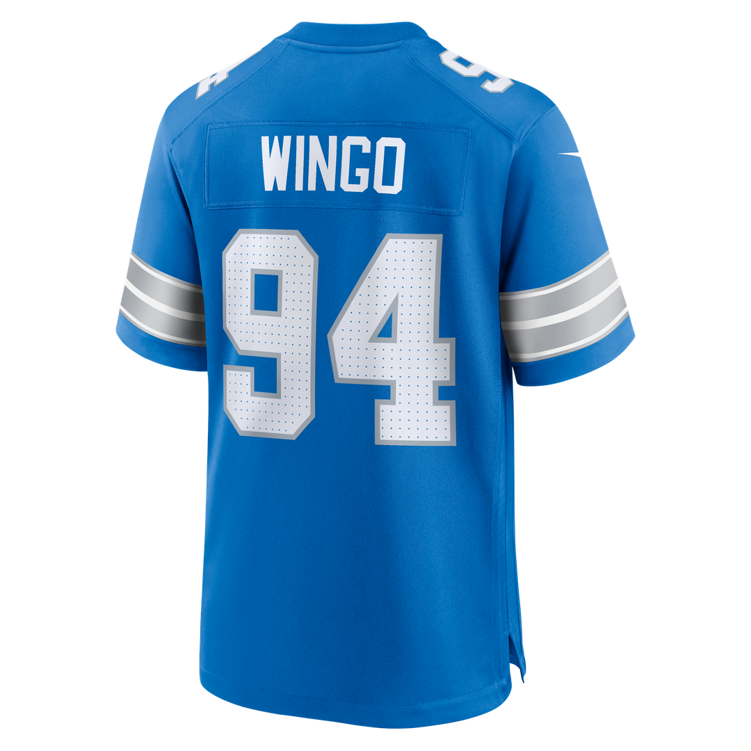 Detroit Lions Mekhi Wingo Nike Blue Team Game Jersey