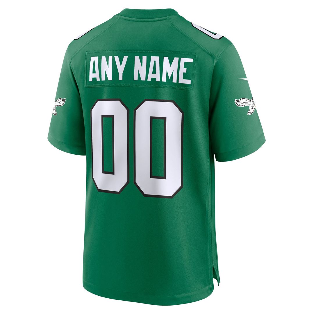 Philadelphia Eagles Nike White White Custom Game Jersey