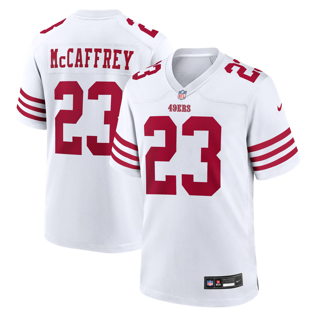 San Francisco 49ers Christian McCaffrey Nike Scarlet Game Player Jersey