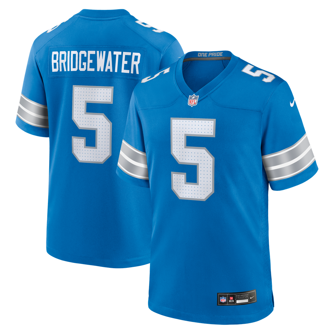 Detroit Lions Teddy Bridgewater Nike Blue Team Game Jersey