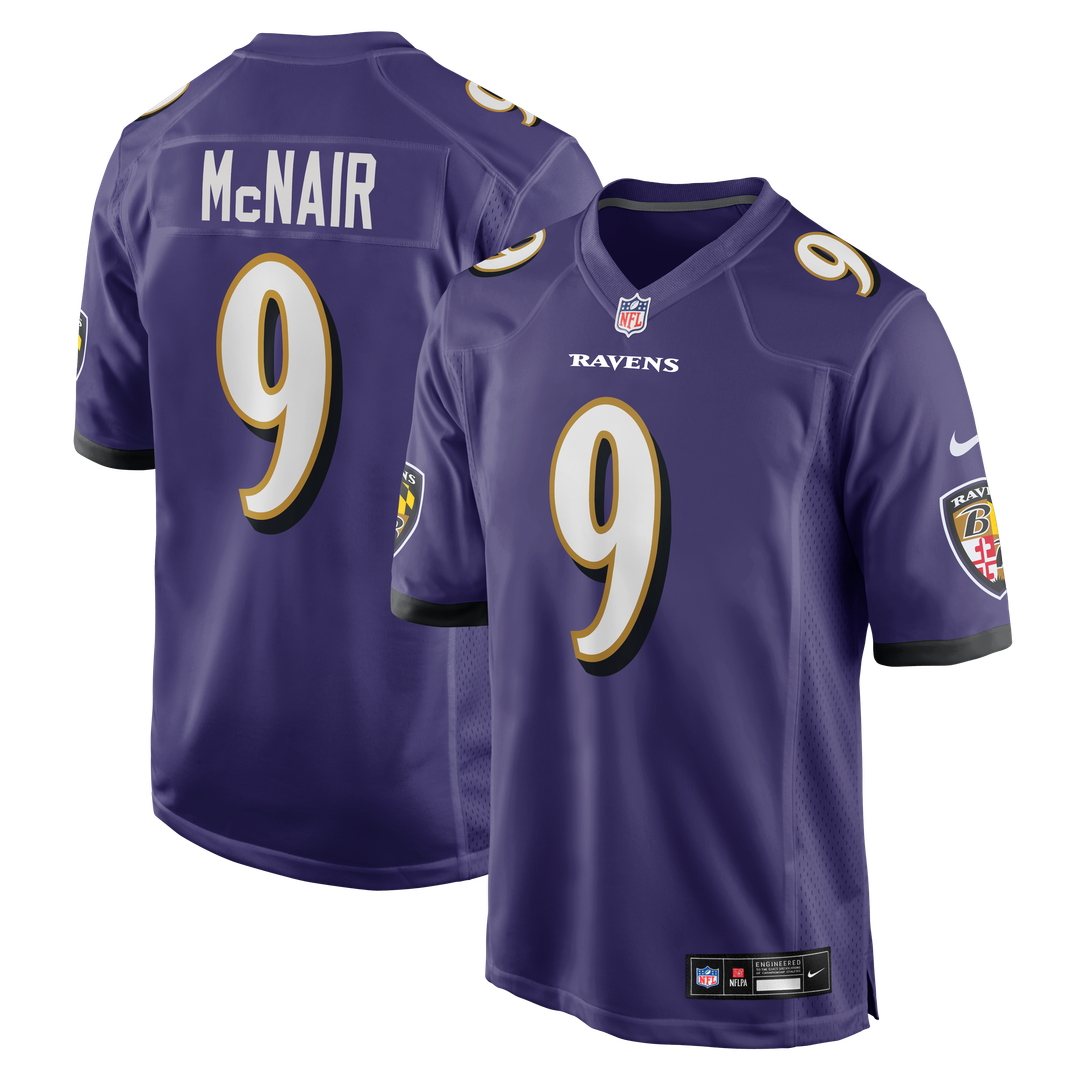 Baltimore Ravens Steve McNair Nike Purple Game Retired Player Jersey