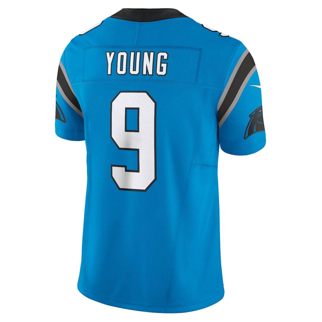 Carolina Panthers Bryce Young Nike Blue Vapor F.U.S.E. Limited Jersey