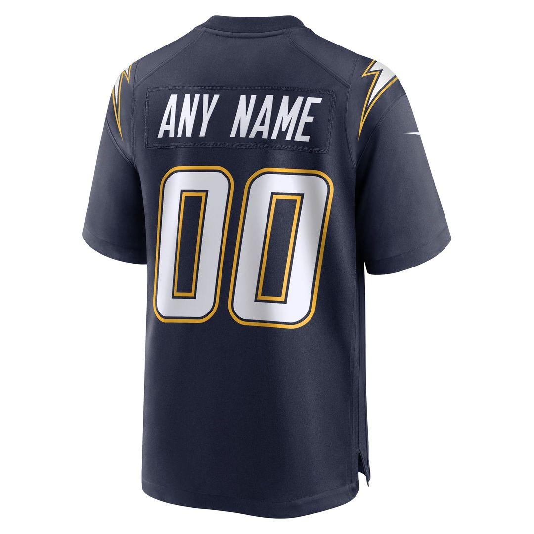 Los Angeles Chargers Nike Gold Alternate Charger Power Game Custom Jersey
