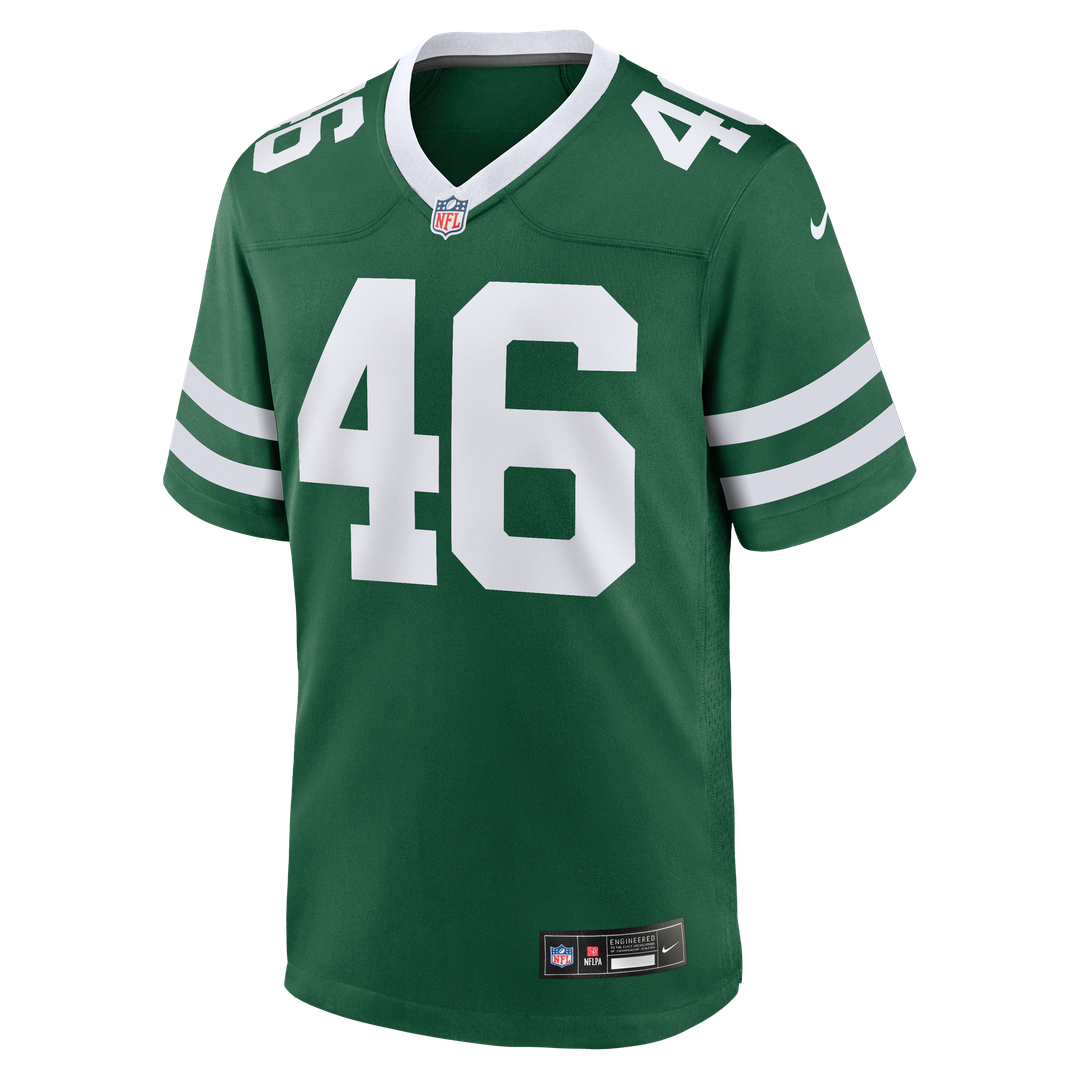 New York Jets Joseph Ossai Nike Legacy Green Team Game Jersey