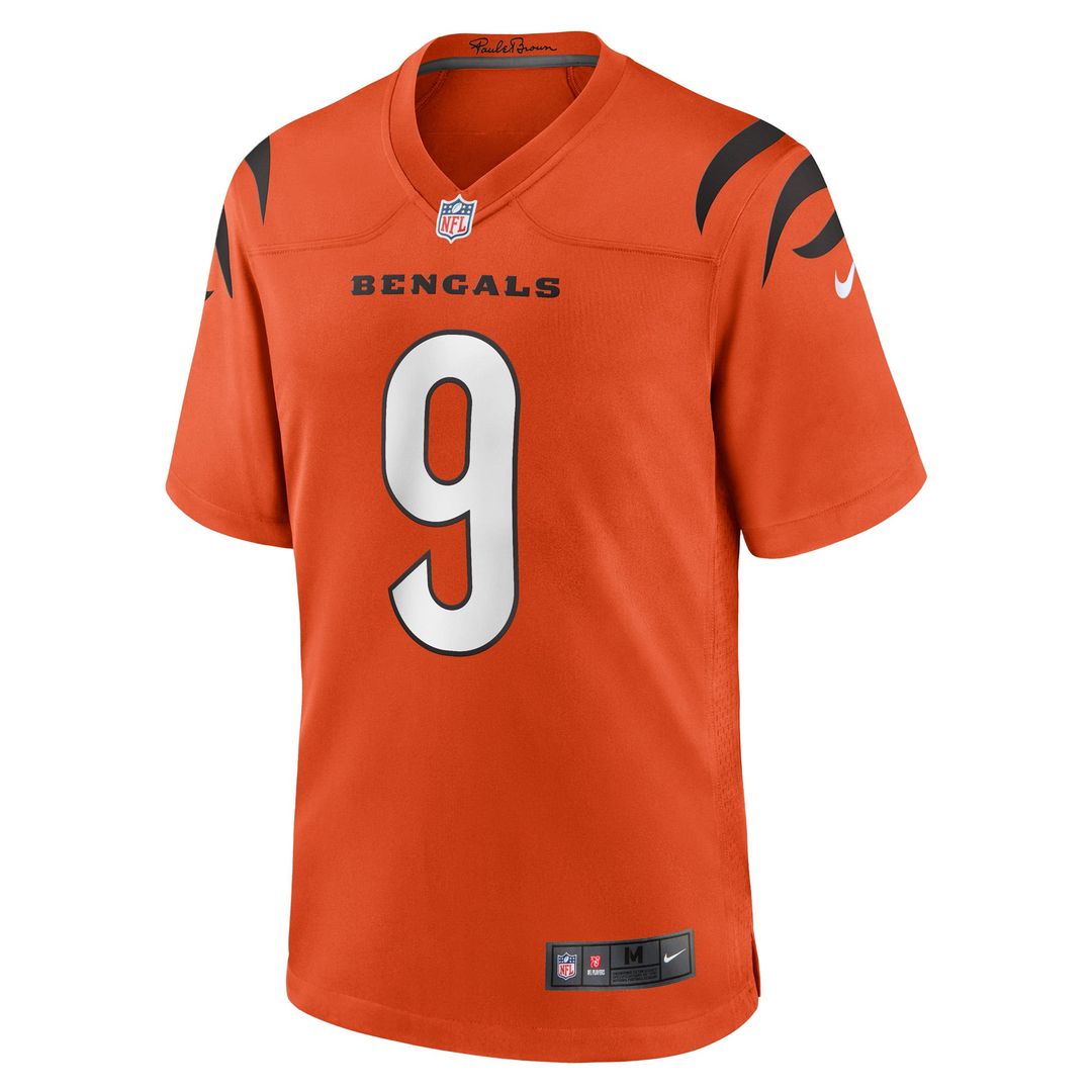 Cincinnati Bengals Joe Burrow Nike Black Player Game Jersey