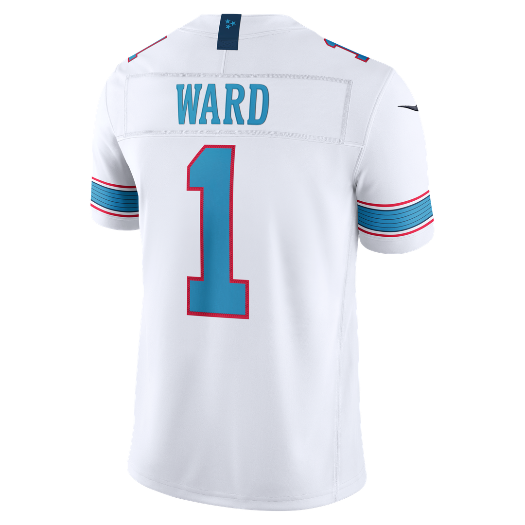 Tennessee Titans Cameron Ward Nike Light Blue Team Vapor F.U.S.E. Stitched Limited Jersey