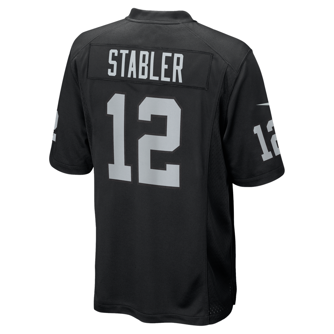 Las Vegas Raiders Ken Stabler Nike Black Game Retired Player Jersey