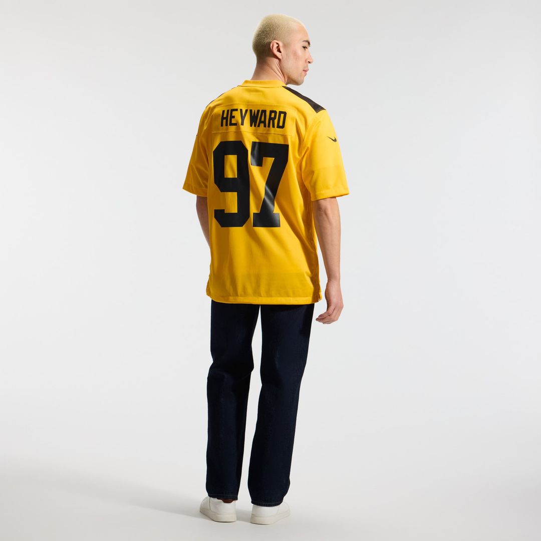 Pittsburgh Steelers Cameron Heyward Nike Gold Alternate 1933 Throwback Game Jersey