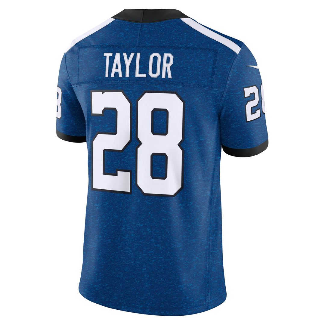 Indianapolis Colts Jonathan Taylor Nike Royal Alternate Indiana Nights Vapor F.U.S.E. Stitched Limited Jersey