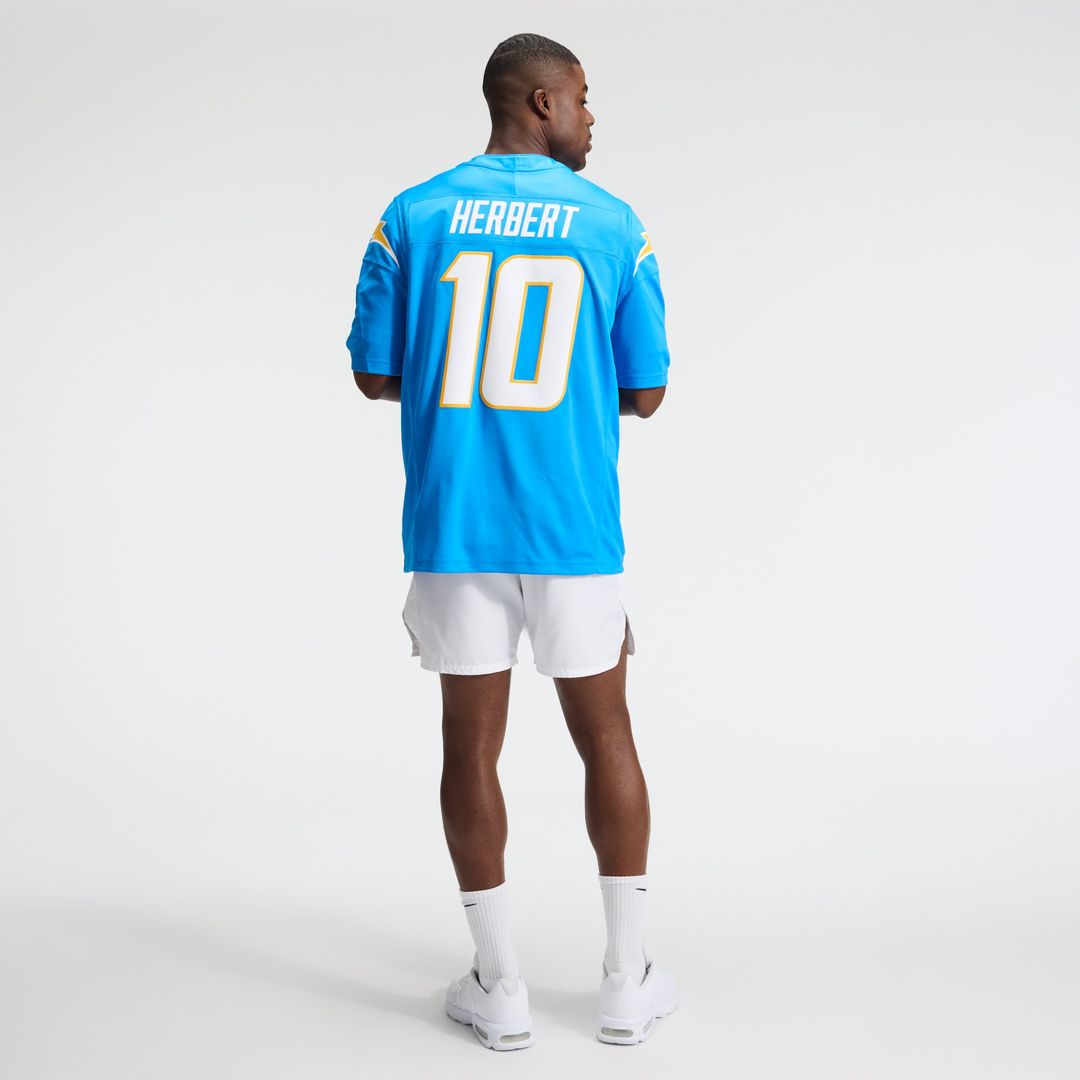 Los Angeles Chargers Justin Herbert Nike Navy Alternate Super Chargers Vapor F.U.S.E. Stitched Limited Jersey