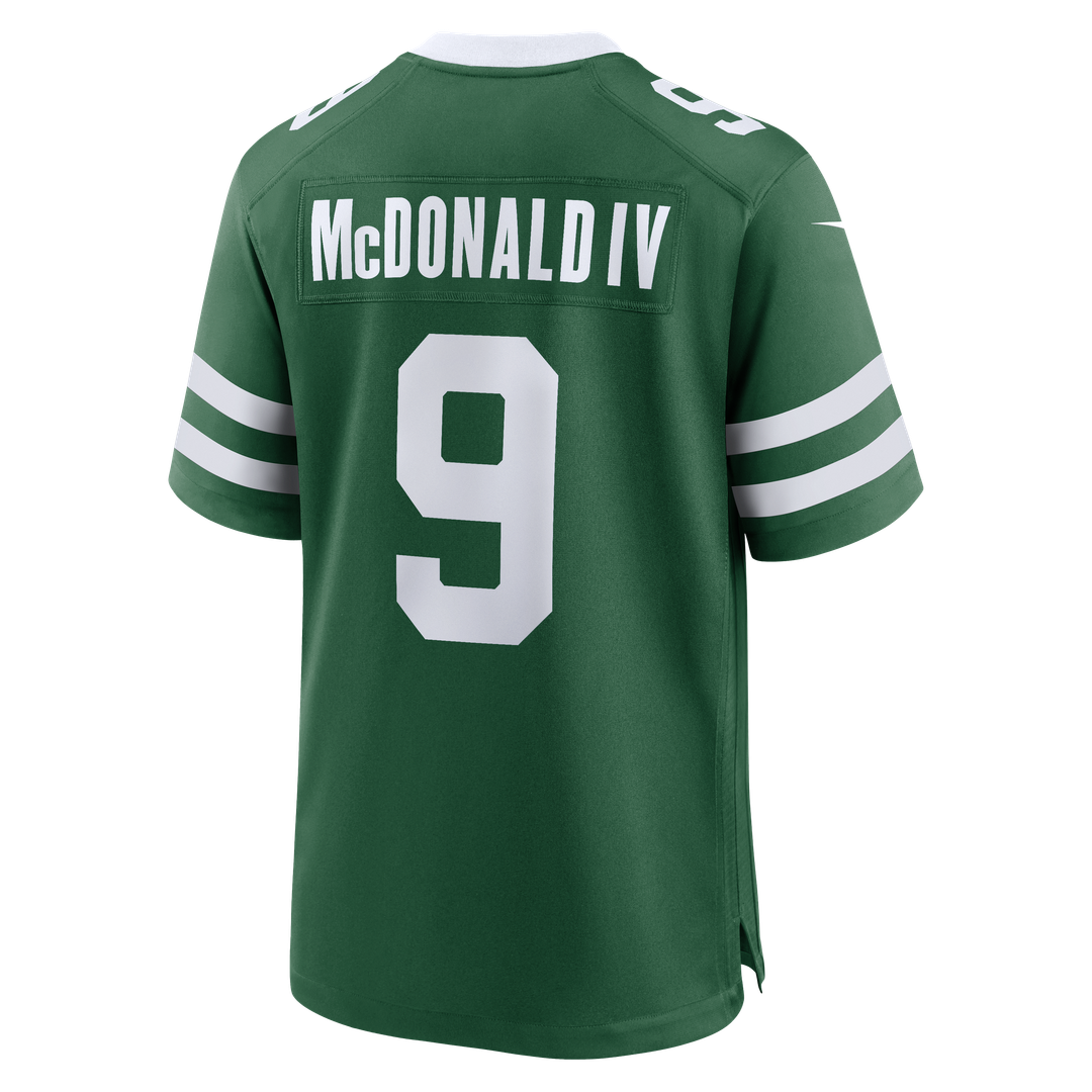 New York Jets Will McDonald IV Nike Legacy Green Team Game Jersey