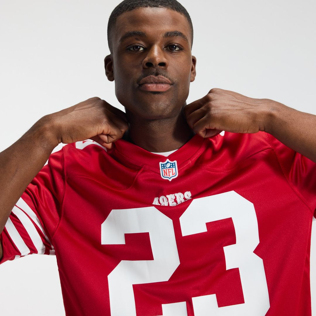 San Francisco 49ers Christian McCaffrey Nike Scarlet Game Player Jersey