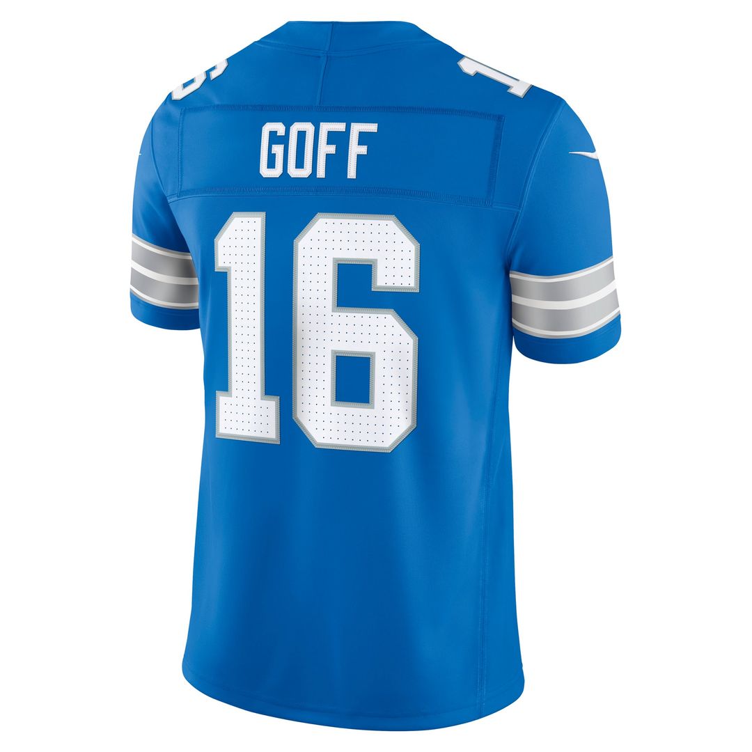 Detroit Lions Jared Goff Nike Black Alternate Vapor F.U.S.E. Stitched Limited Jersey