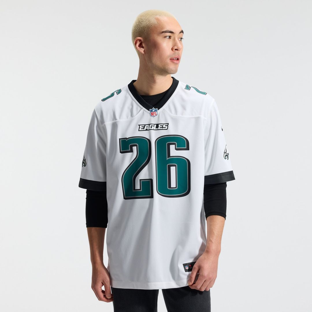Philadelphia Eagles Saquon Barkley Nike Black Alternate Game Jersey