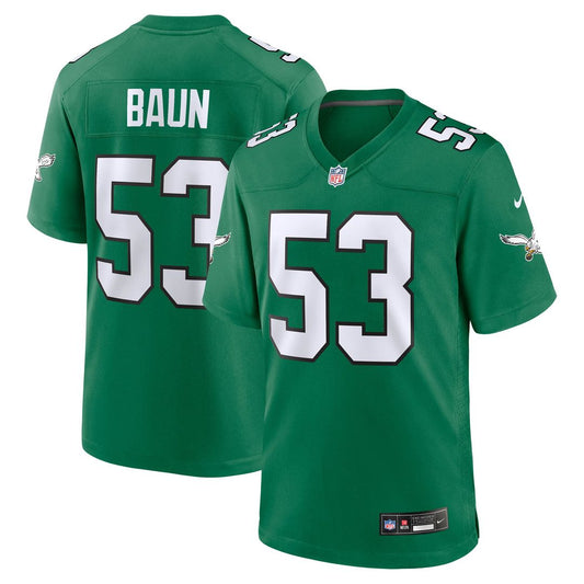 Philadelphia Eagles Zack Baun Nike Kelly Green Alternate Game Jersey