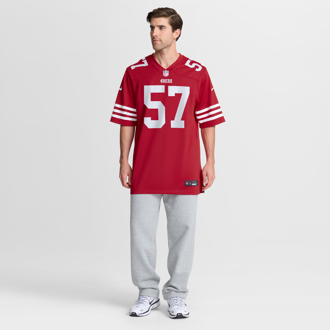 San Francisco 49ers Luke Gifford Nike Scarlet Team Game Jersey