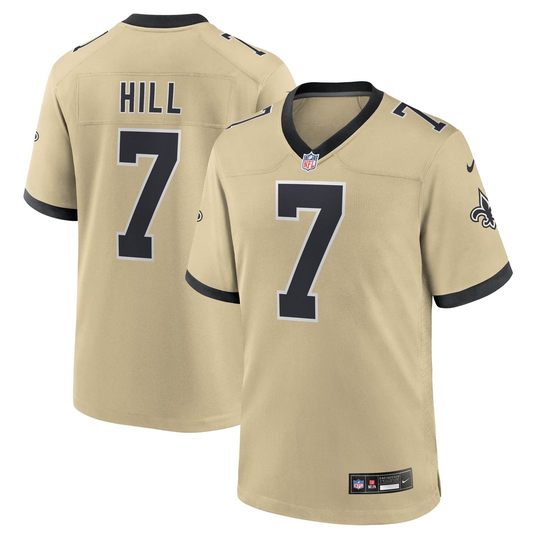 New Orleans Saints Taysom Hill Nike Black Game Jersey