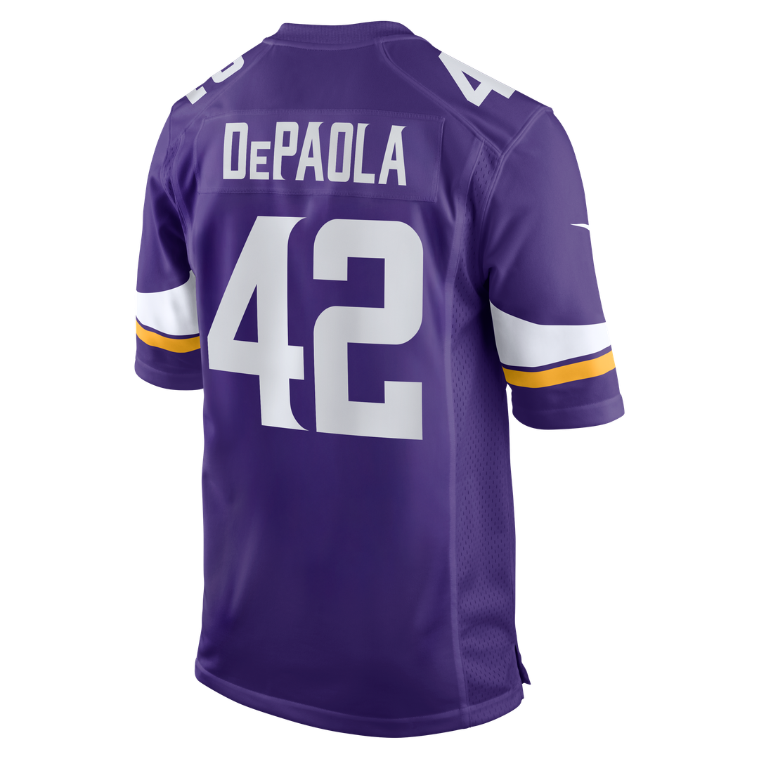 Minnesota Vikings Andrew DePaola Nike Purple Game Jersey